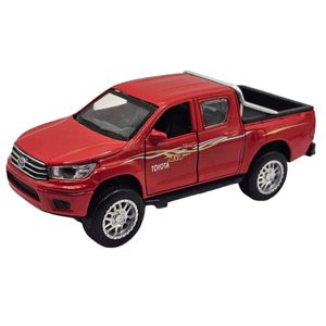 ماشین بازی ناب سل مدل تویوتا هایلوکس دو کابین فلزی چراغدار موزیکال کد toyota hilux double cab metal with lights& musical