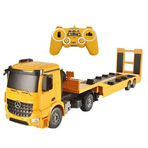 ماشین بازی کنترلی دبل ای مدل mercedes benz arocs flat bed trailer