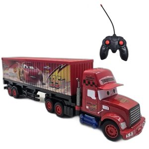 ماشین بازی کنترلی ناب سل مدل تریلی کانتینر مک کویین شارژی کد mcqueens car container truck naab00222