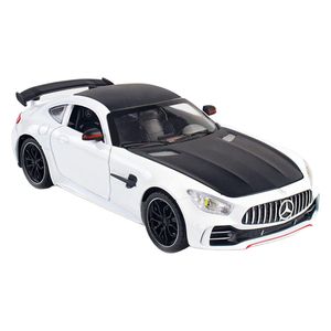 ماکت ماشین مدل فلزی 6درب بازشو موزیکال benz amg gt دودزا