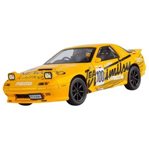 ماکت ماشین ناب سل مدل  مزدا rx7 اسپرت فلزی چراغ تاشو موزیکال  1:24 mazda rx 7