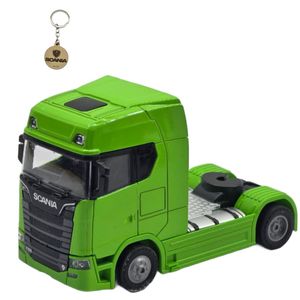 ماکت ماشین ناب سل مدل اسکانیا تک محور موزیکال فلزی scania به همراه جاسوییچی