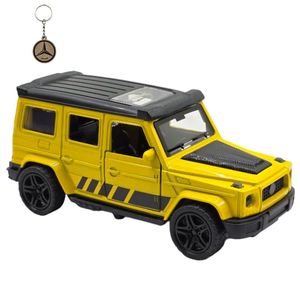 ماکت ماشین ناب سل مدل بنز جی کلاس فلزی موزیکال چراغدار mercedes benz g class به همراه جاسوییچی