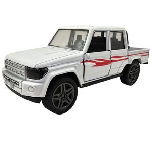 ماکت ماشین ناب سل مدل پیکاپ تویوتا هایلوکس دو کابین فلزی موزیکال چراغدار عقب کش کد toyota hilux metal musical rear light pull code