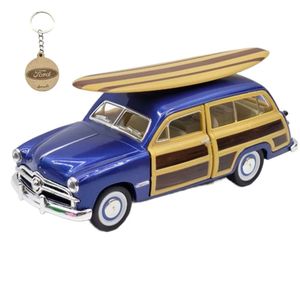 ماکت ماشین کینزمارت مدل فلزی فورد وودی واگن 1949 ساحلی ford woody wagon به همراه جاسوییچی