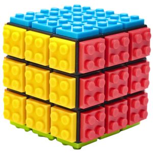 مکعب روبیک فنکسین مدل لگویی 3×3 fanxin 3×3 lego