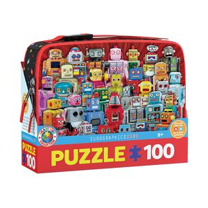 پازل 100 تکه یوروگرافیکس پازلز مدل 9100 5827 robots lunch bag