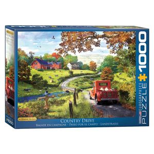 پازل 1000 تکه یوروگرافیکس پازلز طرح the country drive کد 0968