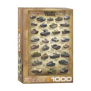 پازل 1000 تکه یوروگرافیکس پازلز طرح world war ii tanks كد 60000388
