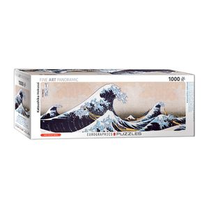 پازل 1000 تکه یوروگرافیکس پازلز مدل 6010 5487 great wave of kanagawa