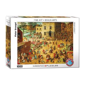 پازل 1000 تکه یوروگرافیکس پازلز مدل children’s games كد 6037 مناسب نوجوان و بزرگسال
