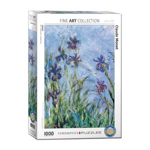 پازل 1000 تکه یوروگرافیکس پازلز مدل irises كد 2034