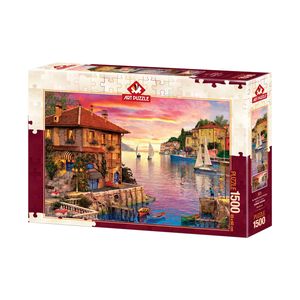 پازل 1500 تکه آرت پازل طرح the mediterranean harbour كد 5374