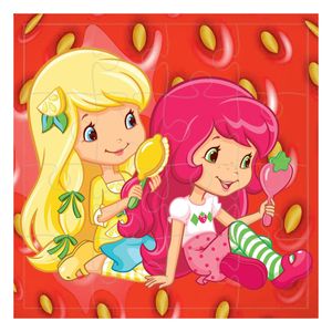 پازل 16 تکه طرح دختر توت فرنگی مدل hp28