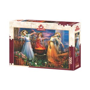 پازل 2000 تکه آرت پازل طرح water fire and soil كد 5470