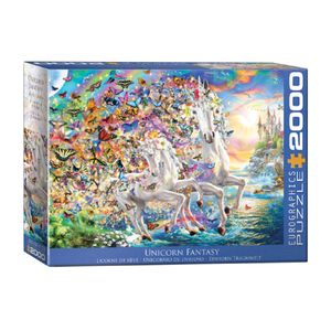 پازل 2000 تکه یوروگرافیکس پازلز مدل 8220 5551 unicorn fantasy
