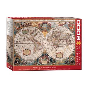 پازل 2000 تکه یوروگرافیکس پازلز مدل antique world map كد 1997 8220