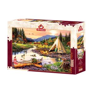 پازل 3000 تکه آرت پازل طرح camping friends كد 5520