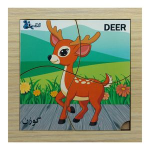 پازل 4 تکه مدل p4 068 طرح حیوان گوزن