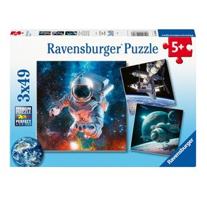 پازل 49 تکه راونزبرگر مدل adventure space کد 12000860 مجموعه 3 عددی