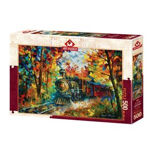 پازل 500 تکه آرت پازل مدل autumn train كد 5096
