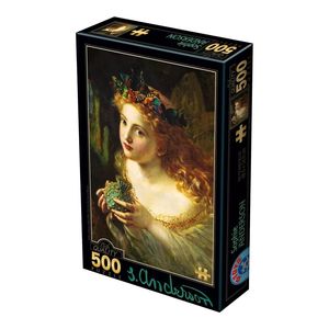 پازل 500 تکه دیتویز مدل نقاشی گل حس خوب طرح چهره زن اثر سوفی اندرسون مناسب برای بالای 9 سال