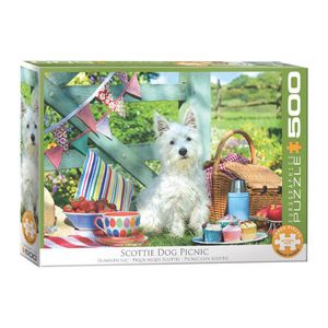 پازل 500 تکه یوروگرافیکس پازلز مدل scottie dog picnic كد 5461 6500