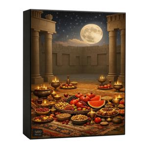 پازل 5000 تکه مدل شب یلدا مناسب برای رده سنی بزرگسال