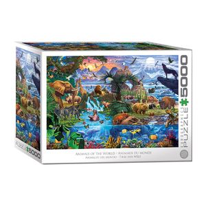 پازل 5000 تکه یوروگرافیکس پازلز مدل 8520 5881 animals of the world