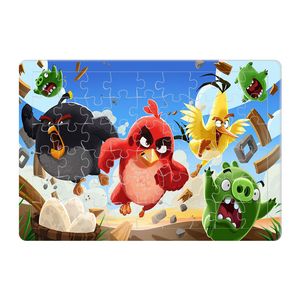 پازل 54 تکه طرح angry birds مدل p160
