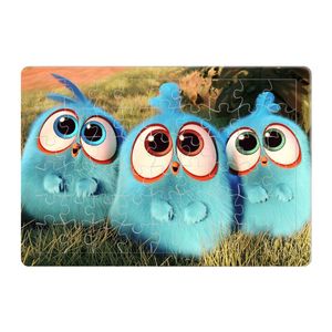 پازل 54 تکه طرح angry birds مدل p167