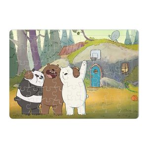 پازل 54 تکه طرح we bare bears مدل p0144