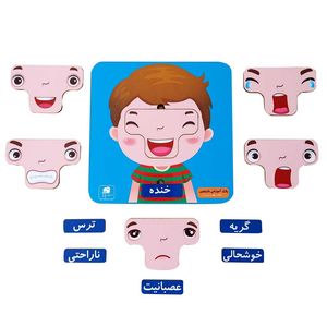 پازل آموزشی باروچین مدل حالات چهره کد p 6