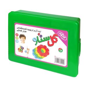 پازل گلدونه مدل سه بعدی طرح گل ستاره