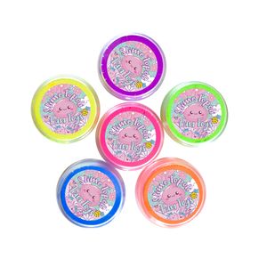 پودر رنگ اسلایم تپلی مدل black light بسته 6 عددی