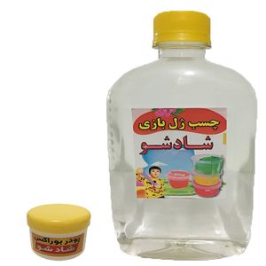 چسب ساخت ژل بازی شادشو مدل tjch500 2 به همراه پودر بوراکس