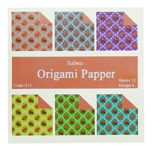 کاغذ اوریگامی سلما مدل رز کد d بسته 48 عددی