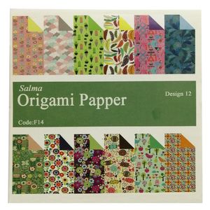 کاغذ اوریگامی سلما مدل فانتزی کد f14 بسته 48 عددی