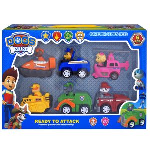 کیت ماشین بازی مدل سگ های نگهبان  کد 98007 مجموعه 6 عددی