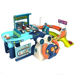 کیت ماشین بازی مدل پارکینگ فرمان دار طرح باطری خور کد t904a