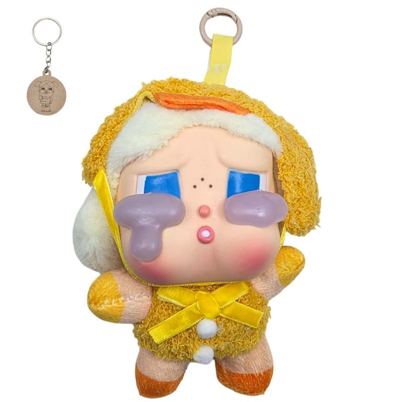 آویز عروسکی ناب سل مدل کرای بیبی ارتفاع 15 سانتی متر crybaby naab002 به همراه جاسوییچی