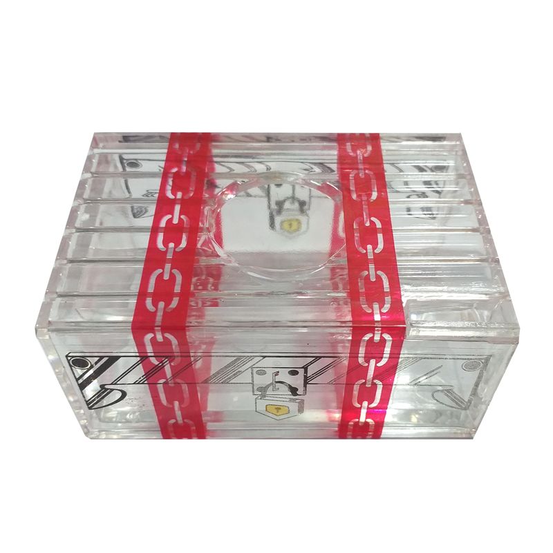 ابزار شعبده بازی دنیای سرگرمی های کمیاب طرح قلک شیشه ایی مدل dsk3270