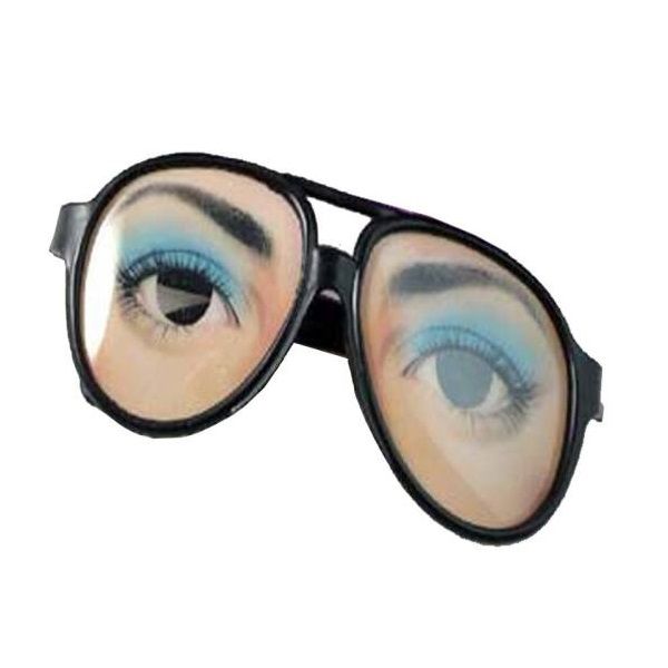 ابزار شوخی مدل عینک تغییر چهره  زنانه کد 010
