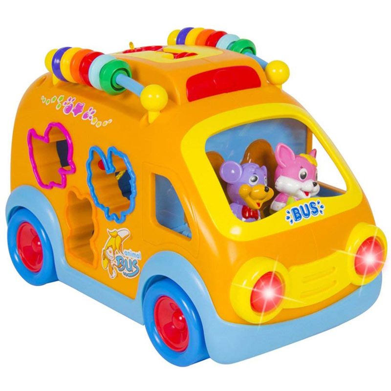 اسباب بازی آموزشی هولی تویز مدل happy bus کد h6 به همراه عروسک مافین