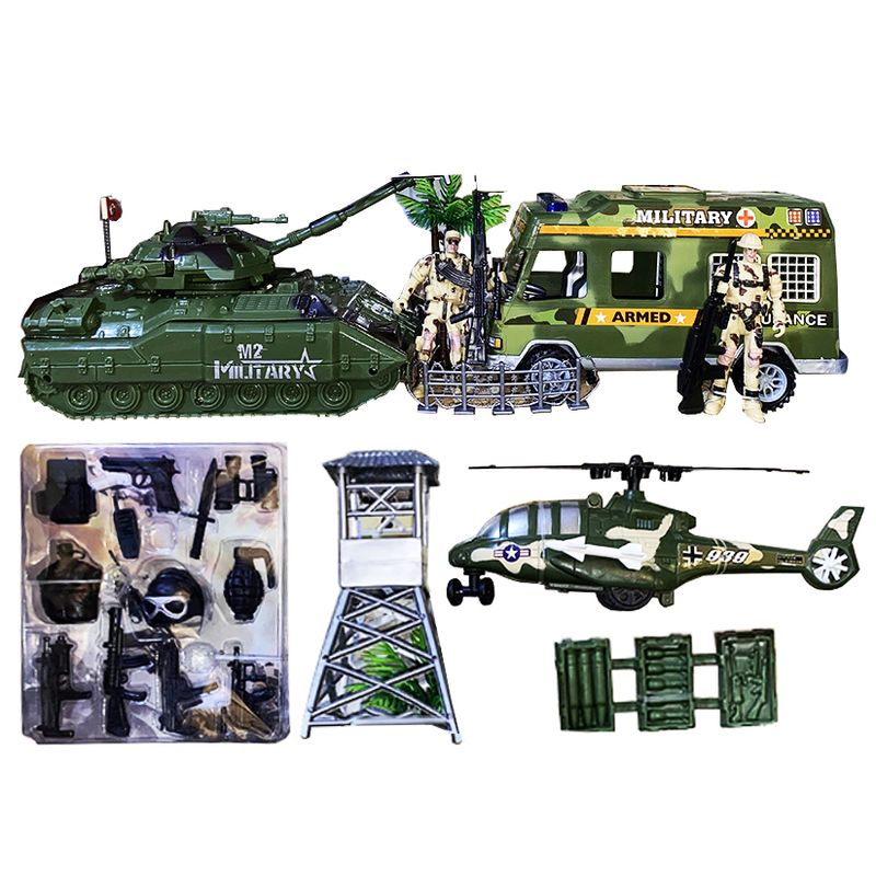 اسباب بازی جنگی مدل پایگاه نظامی طرح armed forces کد hw 31a5
