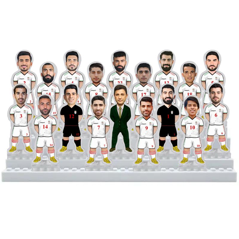 اسباب بازی زینتی مدل سکوی قهرمانی تیم ملی ایران در جام جهانی 2026