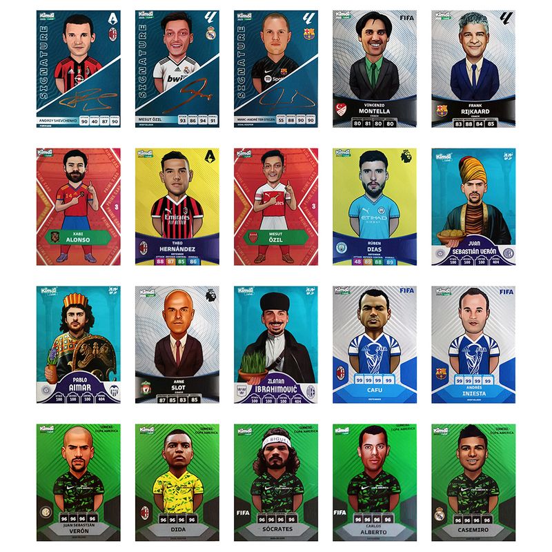 اسباب بازی زینتی کیمدی مدل امضا و وردکاپ مجموعه 20 عددی