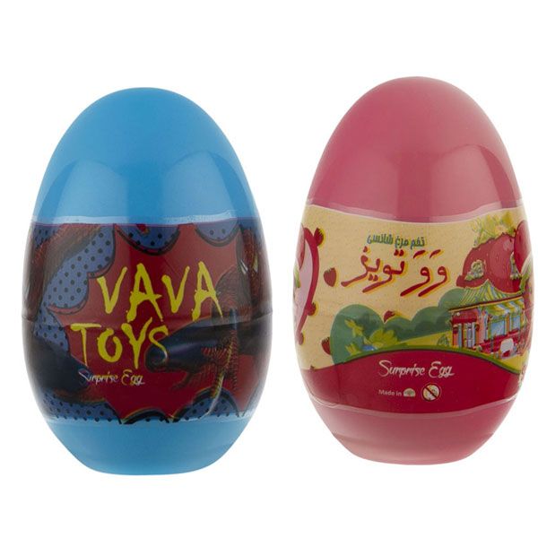 اسباب بازی شانسی وو تویز طرح تخم مرغی مدل twin s2 sm sb مجموعه 2 عددی
