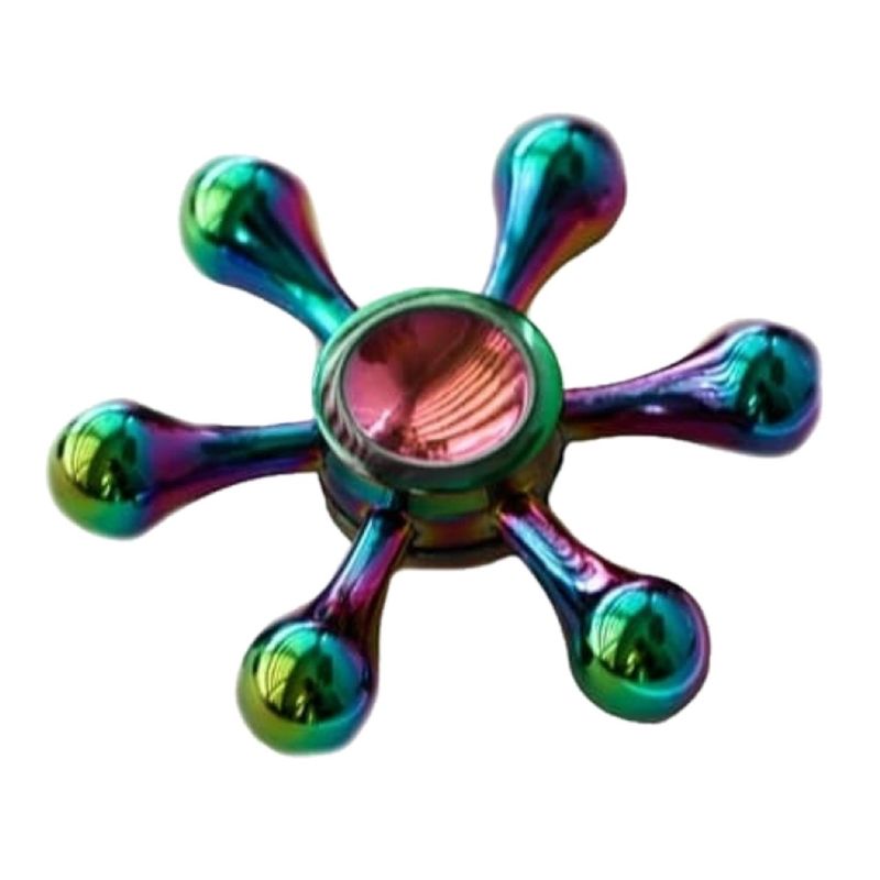 اسپینر دستی مدل هفت رنگ shiny six blades