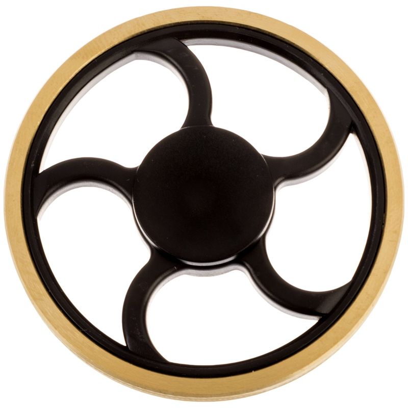 اسپینر دستی موتی مدل zigzag gold black